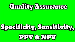 Understanding Sensitivity, Specificity, Positive Predictive Value and Negative Predictive Value