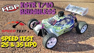 HSP XSTR 1/10 Buggy Brushless Conversion - First Speed Tests