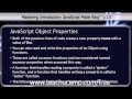 JavaScript Training Tutorial JavaScript Object Properties