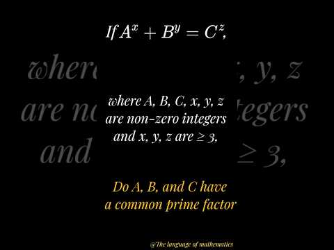 $10,00,000 Problem [Beal Conjecture] #shorts - YouTube