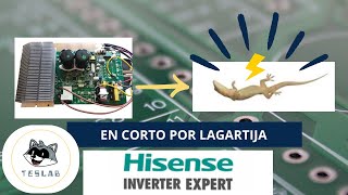 Reparación de Minisplit Inverter Hisense: Corto Circuito por Lagartija - Solucionado