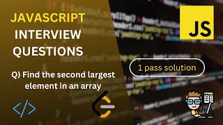 Find the second largest element in an array || JavaScript || Leetcode || Beginners friendly solution