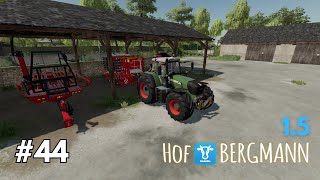 Hof Bergmann 1.5 / Silageballen und Wiese striegeln  / Let´sPlay #44 /#ls22  #farming  #hofbergmann