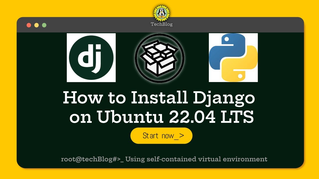 How To Install Django On Ubuntu 22.04 LTS - YouTube