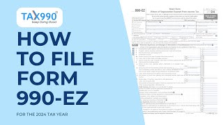 How To File Form 990-EZ For 2024 With Tax990.com