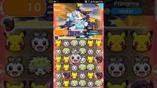 Pokemon Shuffle Mobile Primarina Escalation Battle Stage 130『ポケとる スマホ版』アシレーヌ レベルアップバトル