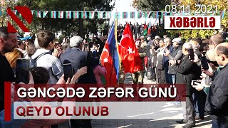 Gəncədə Zəfər Günü qeyd olunub - Şəhidlərin xatirəsinə \