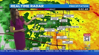 Weather conditions for South Florida Saturday morning