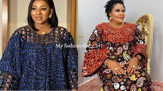 Latest 2023 boubou and kaftan gowns for rich mummies/classy Ankara dresses/asoebi styles for 2023