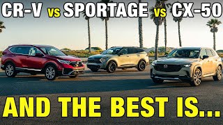 Small SUV Comparison Test | Honda CR-V vs. Kia Sportage vs. Mazda CX-50