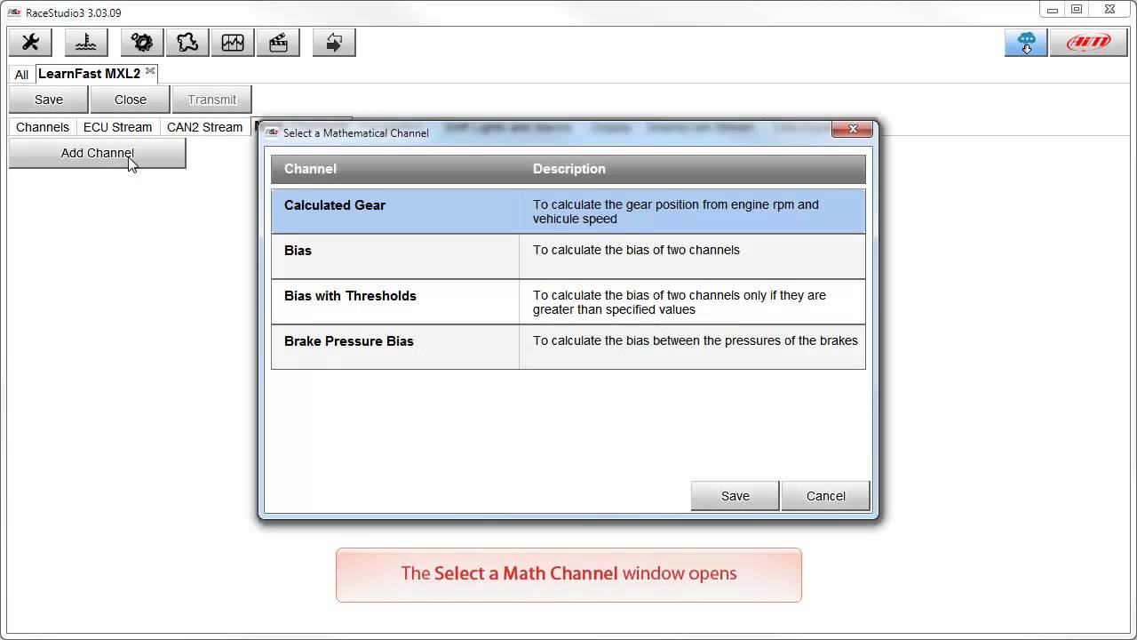 Race Studio 3 Basic Configuration Part 1 Youtube