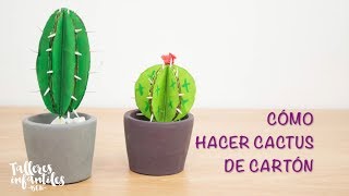 Cómo hacer cactus de cartón