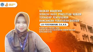 MATERI!!! PENYUSUNAN NASKAH AKADEMIK