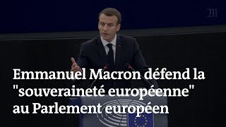 « Organisons un vrai débat européen », dit Macron au Parlement européen