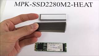 How to use M.2 22x80mm NGFF SSD heat sinks spreaders ( MPK P-LHL010 )