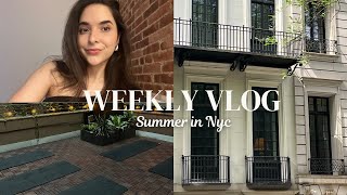 NYC Diaries | skincare routine, relaxing summer days in the city, brunch in a cute cafe, and more