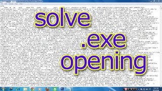 How To Solve .exe files opening in notepad,word pad or other (File Association Problems)