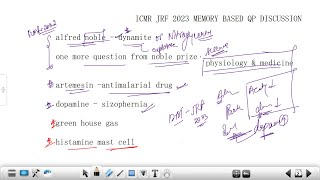 ICMR JRF 2023 MEMORY BASED QUESTIONS SOLUTIONS | #icmrjrf2023