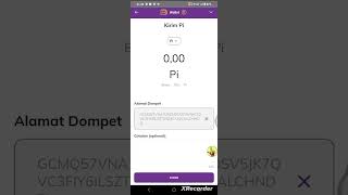 Tutorial Cara Transfer/Mengirim Koin Pi ke Dompet yg lain.