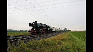 [Sonderzug] Historische Eisenbahn Frankfurt 52 4867 mit neuen Speisewagen auf dem Weg nach Borken