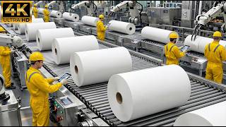 Inside a Modern Toilet Paper Factory: The Process Will Shock You (Full Process)