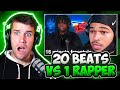 THIS IS IMPOSSIBLE!! | Rapper Reacts to 20 Beats vs 1 Rapper: SaveAJ REACTION