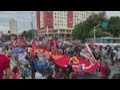 Protesters ready to march against Bolsonaro in Rio