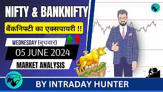 Nifty & Banknifty Analysis | Prediction For 05 JUNE 2024