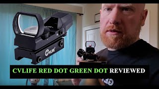 REVIEW: CVLIFE 1x22x33 Red Green Dot Gun Sight Scope Reflex Sight With 20mm Rail