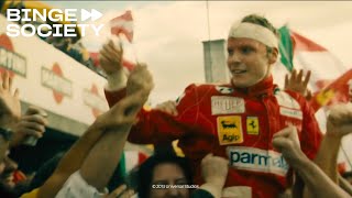 Rush (2013): Lauda decides to return to drive his Ferrari at the Italian Grand Prix and wins