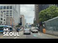 Driving in Seoul, Korea 4K (Hongdae, Myeong-dong, Dongdaemun Market), ASMR