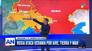 🛑 Rusia ataca Ucrania por aire, tierra y mar