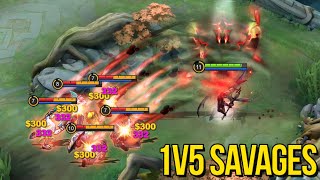 TOP 10 BEST 1v5  MOBILE LEGENDS SAVAGE OF 2024!