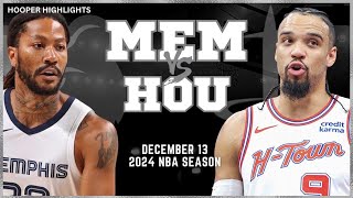 Memphis Grizzlies vs Houston Rockets Full Game Highlights | Dec 13 | 2024 NBA Season
