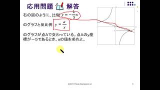 中1数学第4章7比例と反比例のグラフ 応用