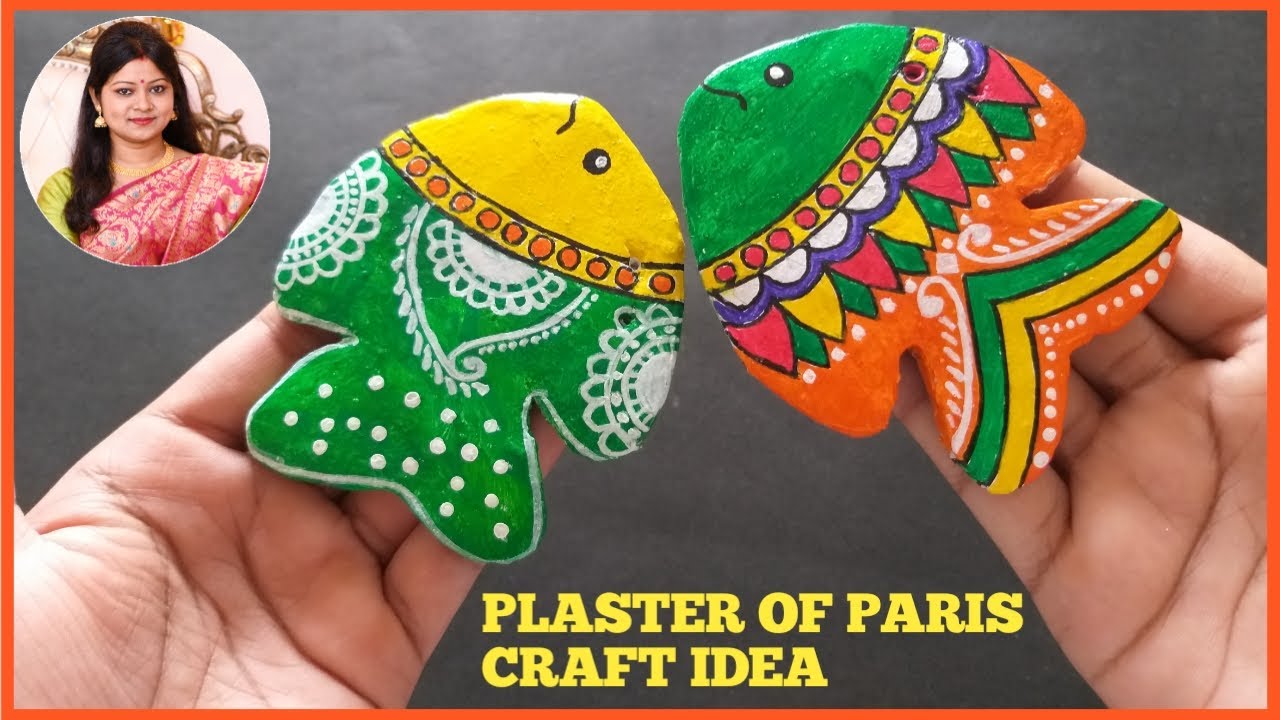 Plaster Of Paris Craft Idea | Wall Hanging Make From Plaster Of Paris ...