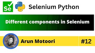 Different Components in Selenium (Selenium Python - Part 12)