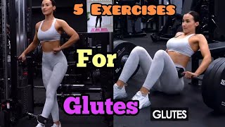 5 Best exercises to Grow your Glutes | Glute Workout for Men & Women | Fitness Motivation