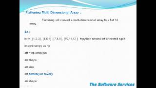 15 Flattening Multi Dimension NumPy Array