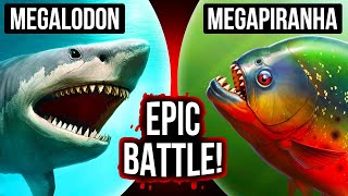 What If Megalodon and Megapiranha Met Face-to-Face