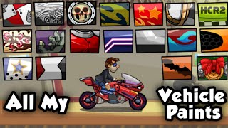 Hill Climb Racing 2 - All My Vehicle Paints in 2022 😍