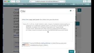 Specific Directions for ProQuest and ERIC