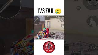 1vs3😭 fail#bgmi#1vs3#fail#godmint#viral#shorts