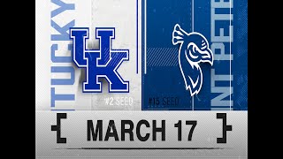March Madness Round 1 (2) Kentucky vs (15) Saint Peters Betting Preview