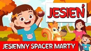 🍄🍂 Jesienny spacer Marty - Bajka edukacyjna dla dzieci - Jesień film edukacyjny 🍂🍄