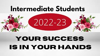 Intermediate Students |Session 2022 23
