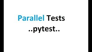 Run tests in parallel with pytest.