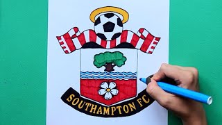 How to draw Southampton F.C. Logo (Premier League)