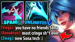 I invented the most diabolical Sona build ever... (SPAM SPELLS ENDLESSLY)