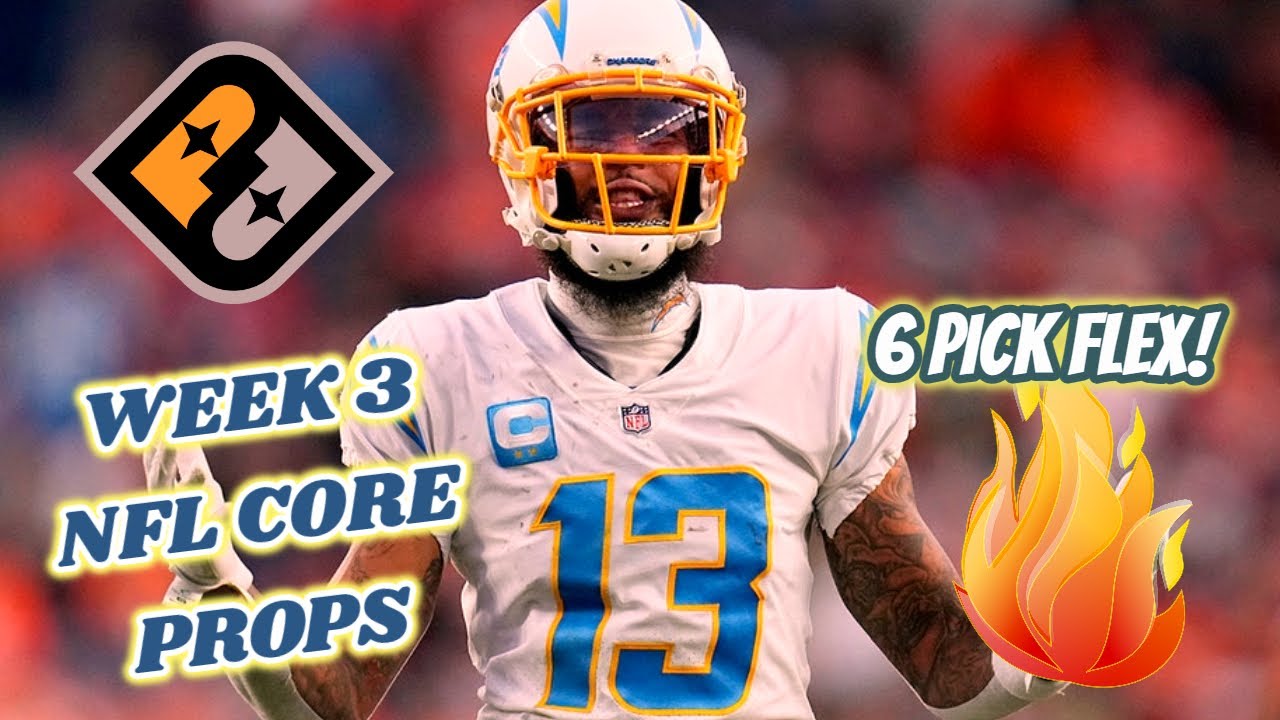 PRIZEPICKS NFL WEEK 3 CORE PROPS (6 PICKS!) - YouTube